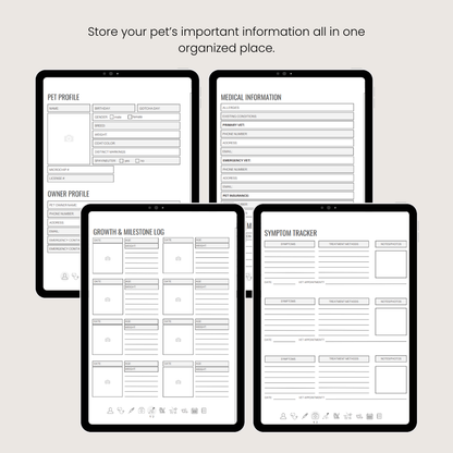 Pet Care Digital Planner
