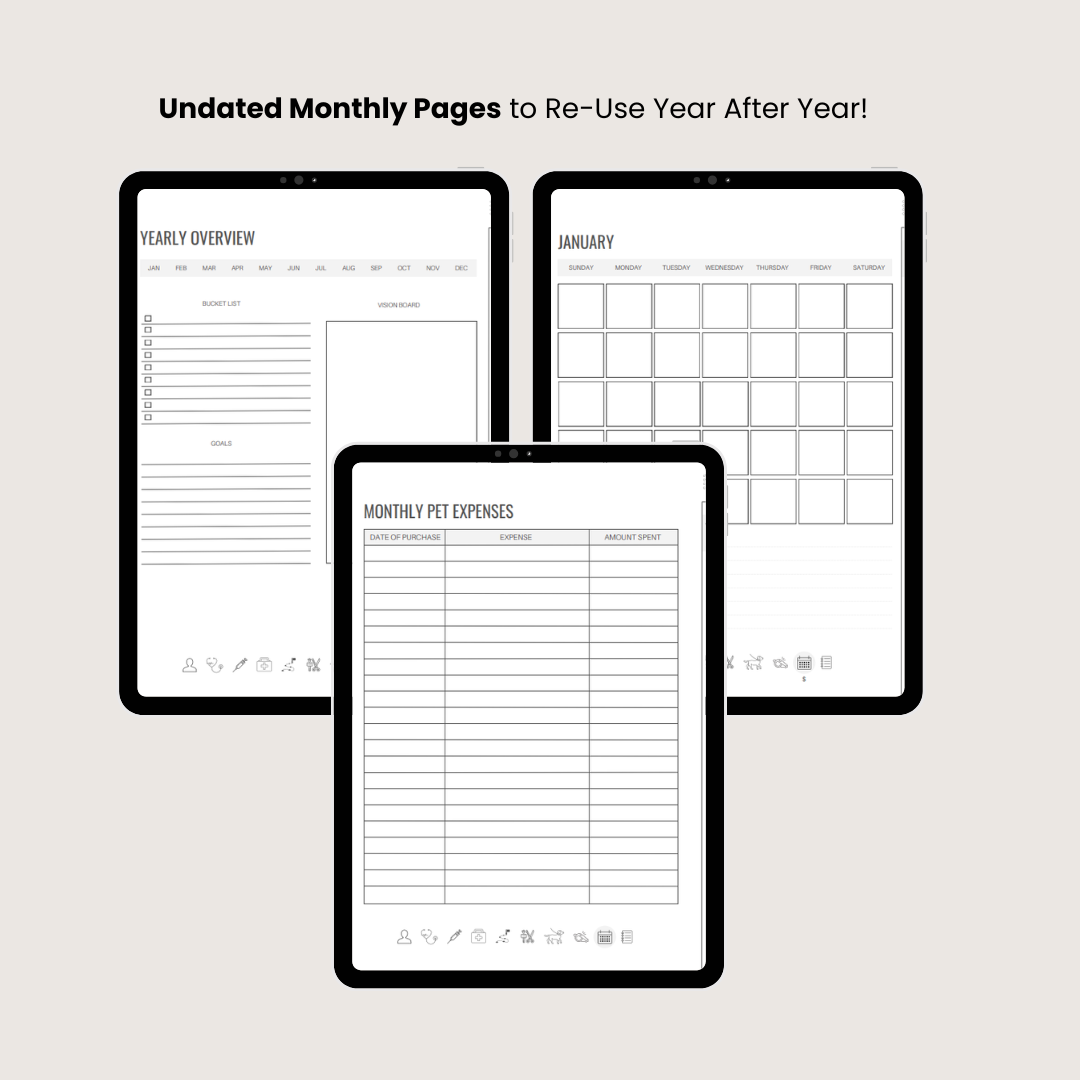 Pet Care Digital Planner