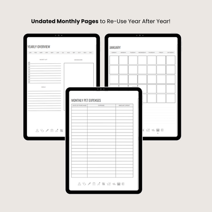 Pet Care Digital Planner