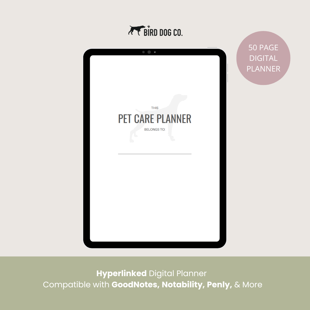 Pet Care Digital Planner