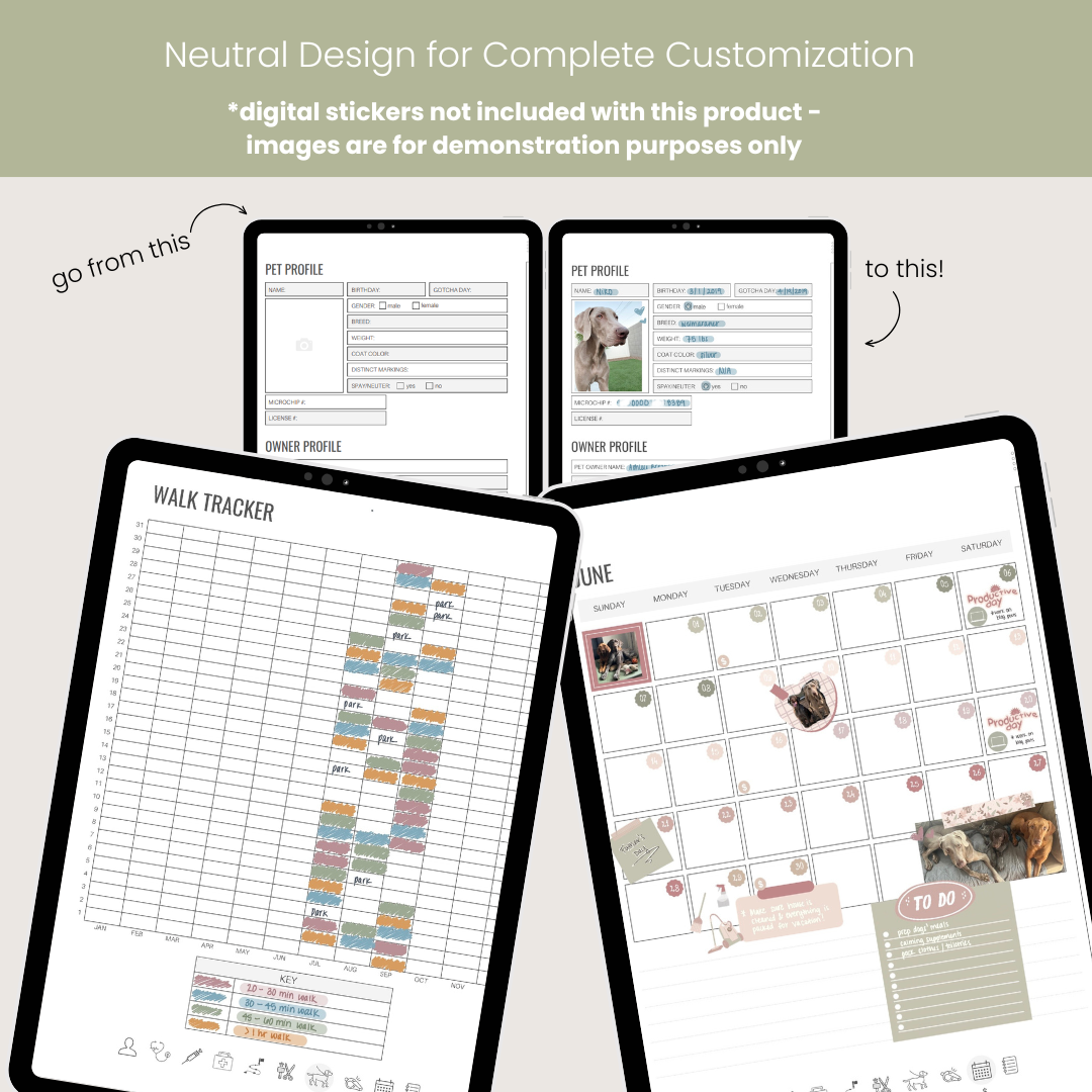 Pet Care Digital Planner