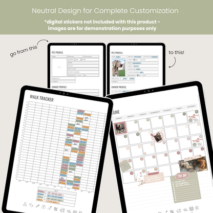 Pet Care Digital Planner