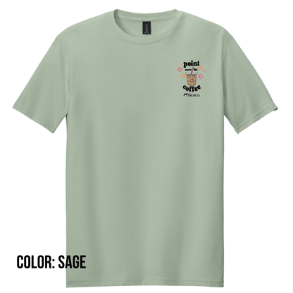 Point Me to the Coffee Bird Dog T-Shirt