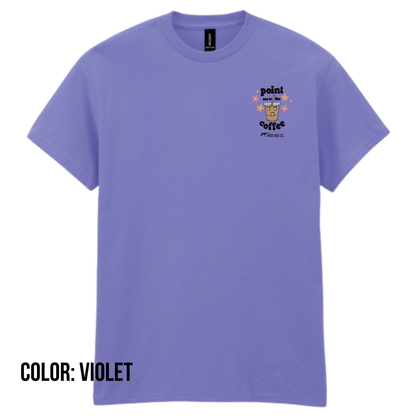 Point Me to the Coffee Bird Dog T-Shirt